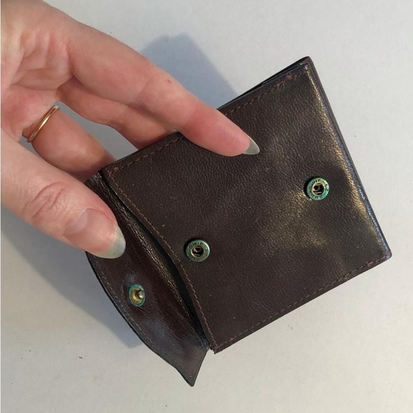 Vintage Leather Snapped Billfold & Coin Purse Wallet 🤎 - Picture 3 of 4